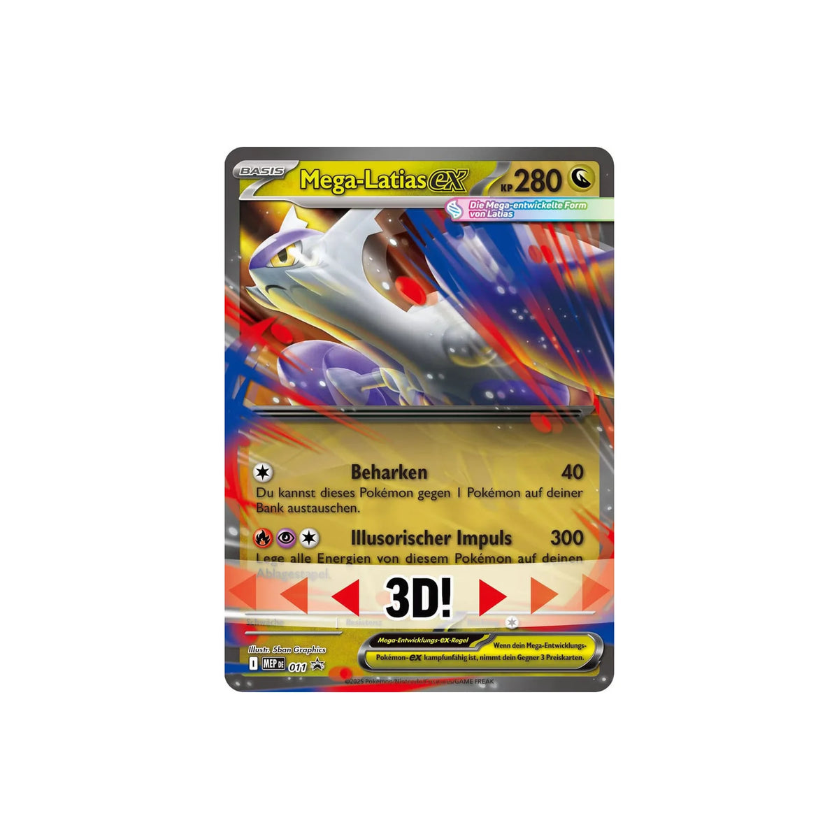 Mega-Latias-ex überdimensionale Wackelbildkarte