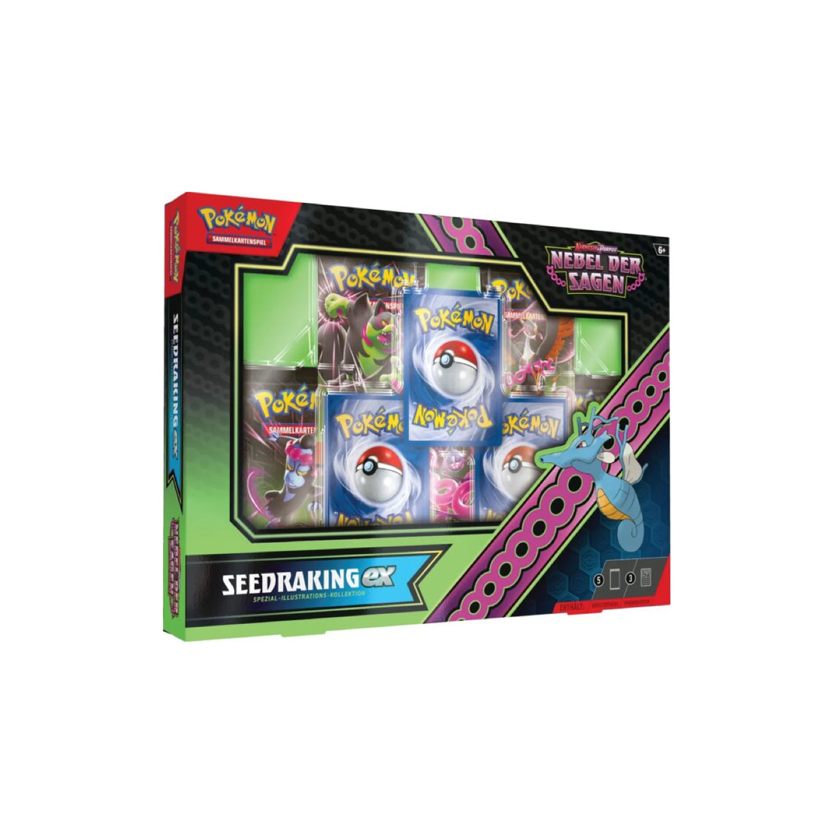 Pokémon Nebel der Sagen Seedraking-ex Spezial-Kollektion, Box-Vorderseite