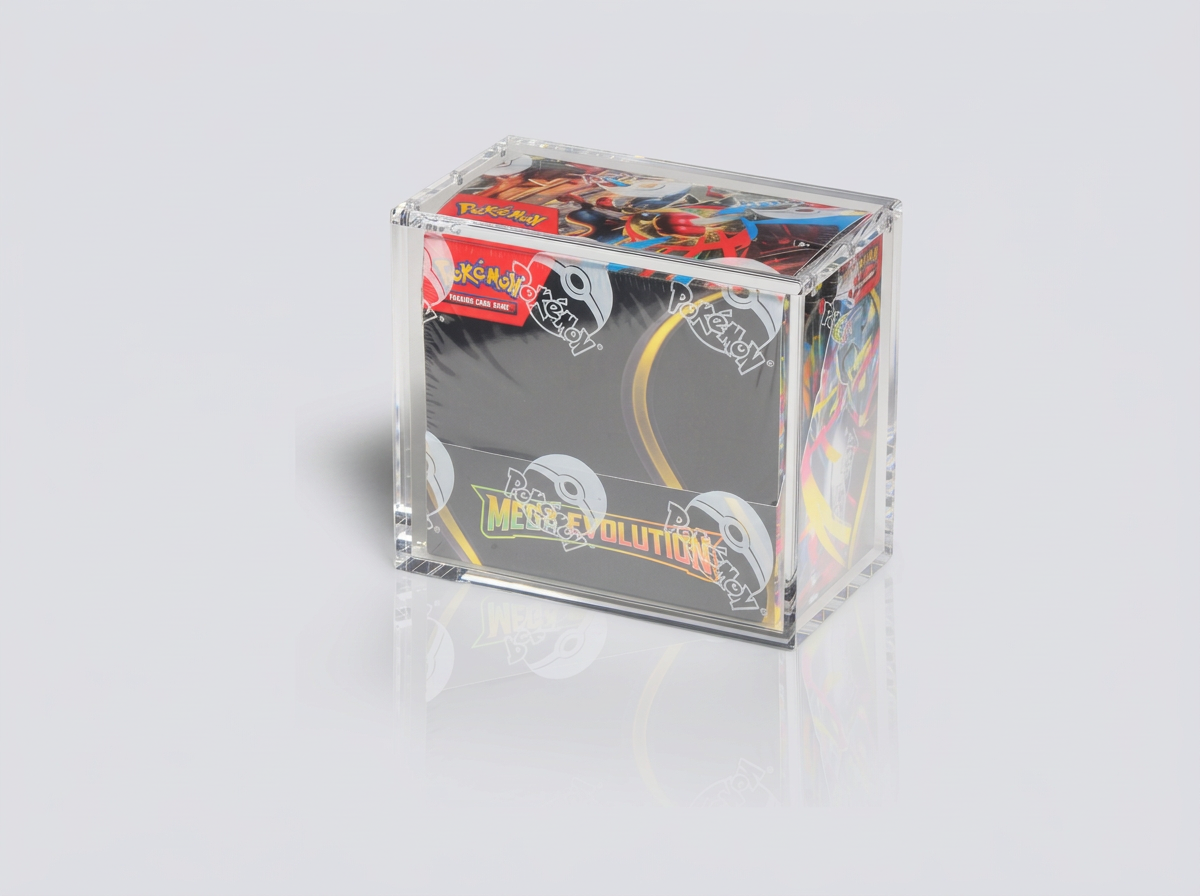 Acryl-Case von The Acrylic Box mit Booster Display