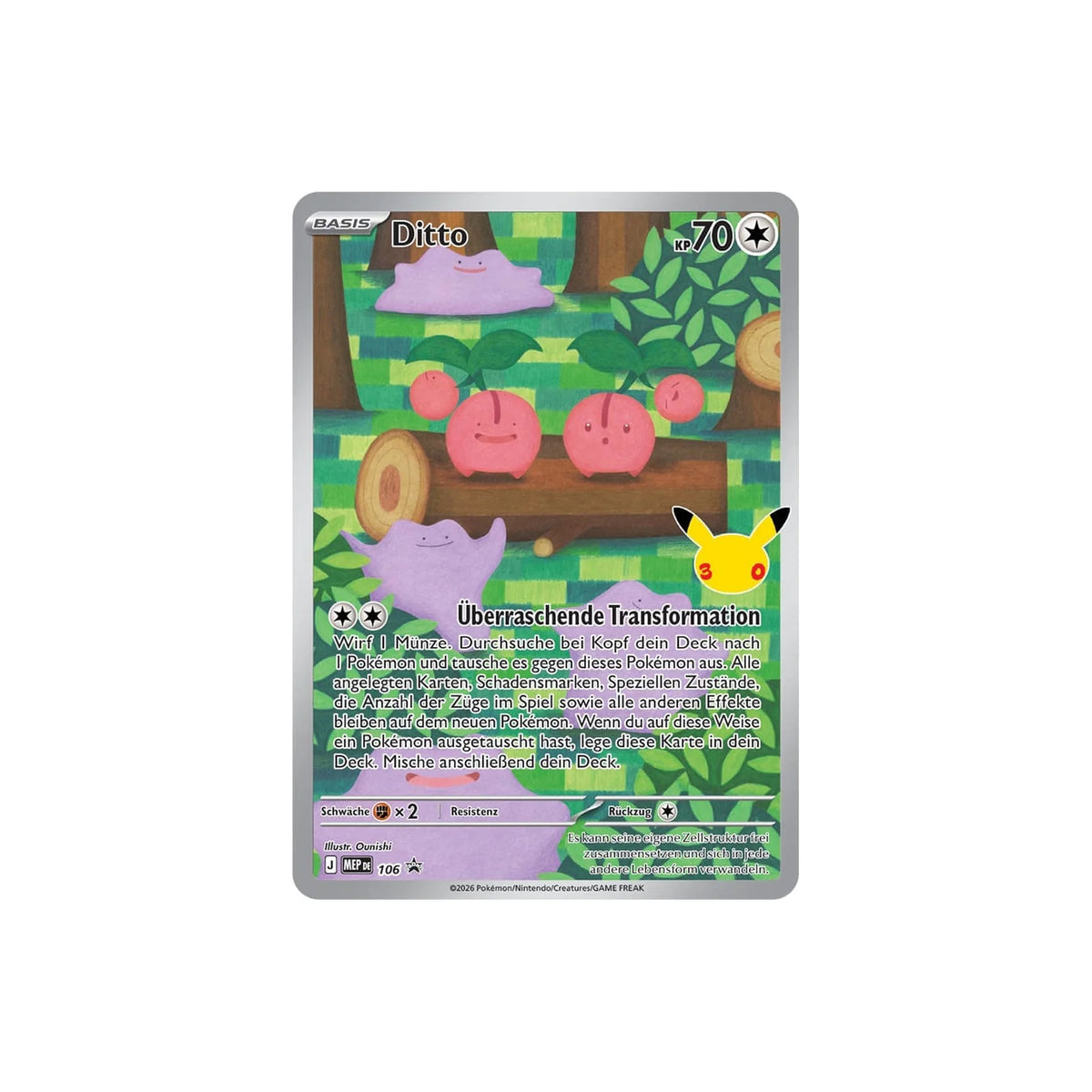 Holografische Ditto-Promokarte