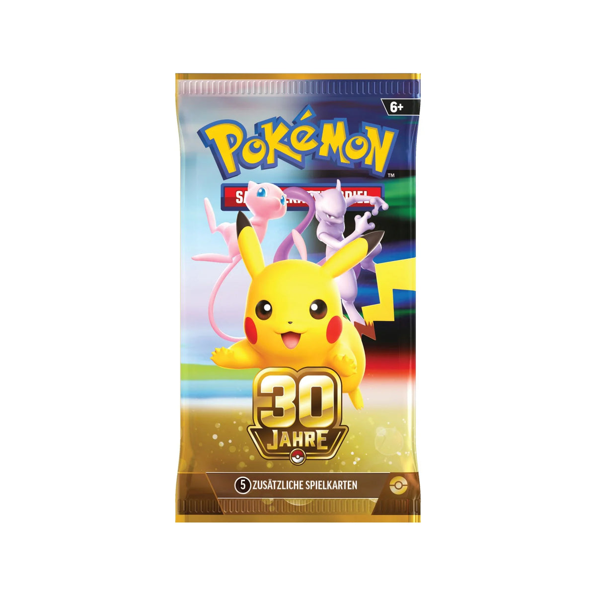 30 Jahre Booster mit Pikachu, Mew und Mewtu