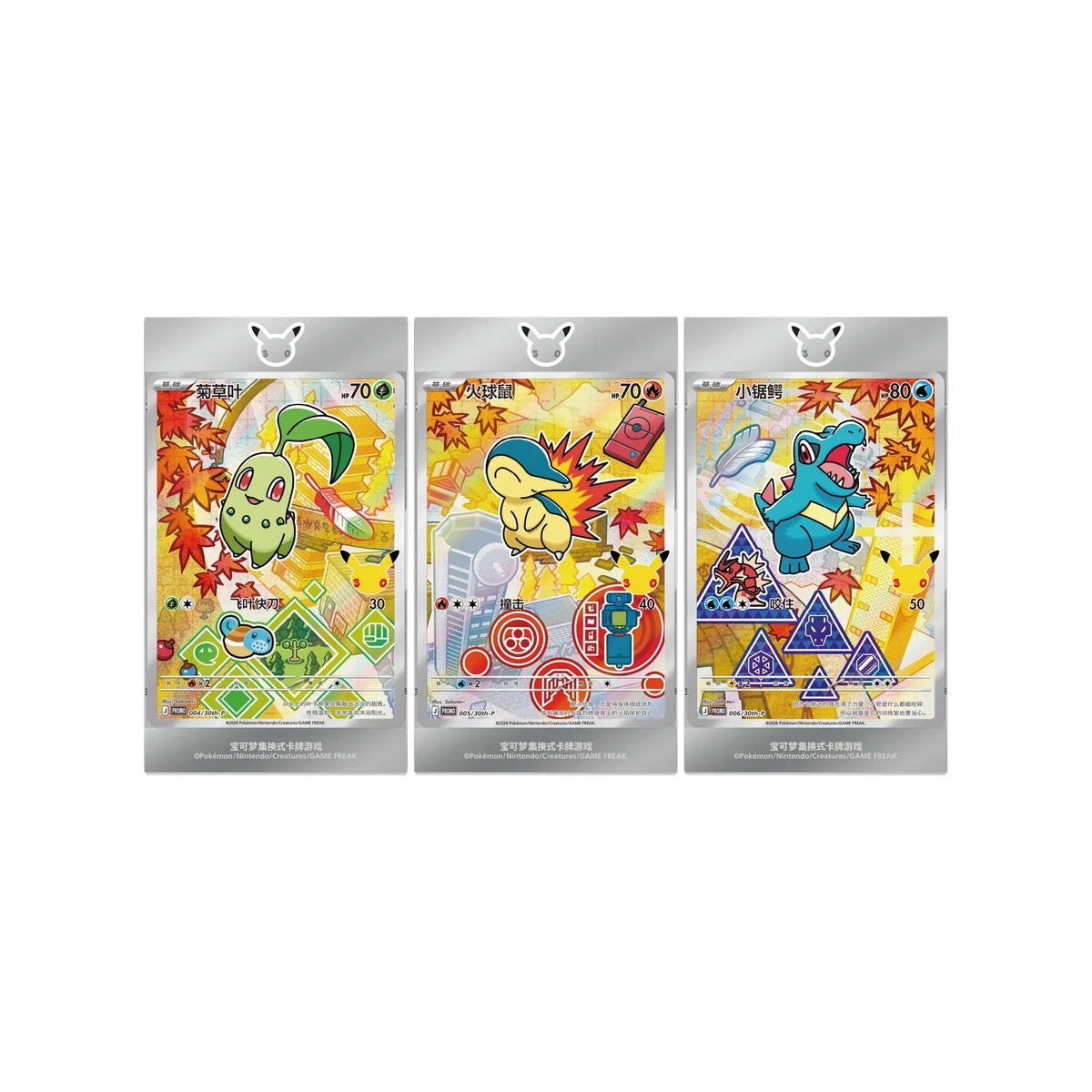 Johto-Promos im magnetischen Acryl-Rahmen aufgestellt