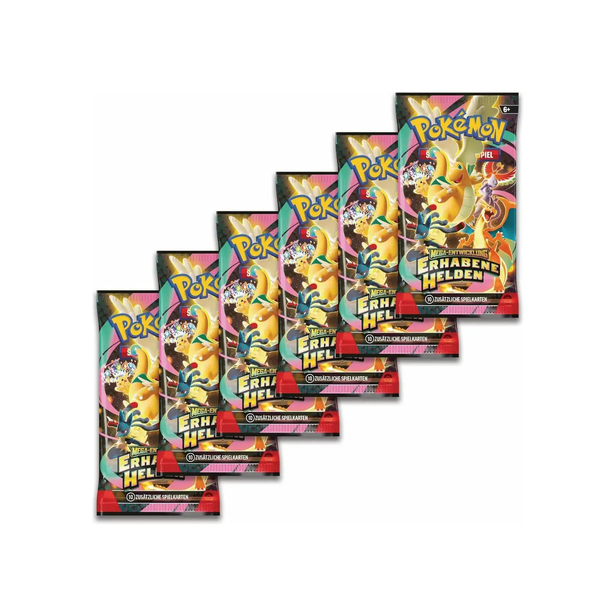 Pokémon Erhabene Helden Booster Bundle 6 Booster