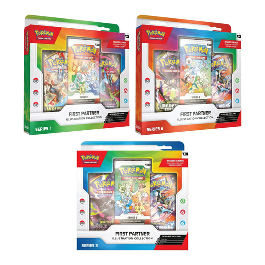 First Partner Illustration Collection Series 1, 2 und 3 Englisch nebeneinander