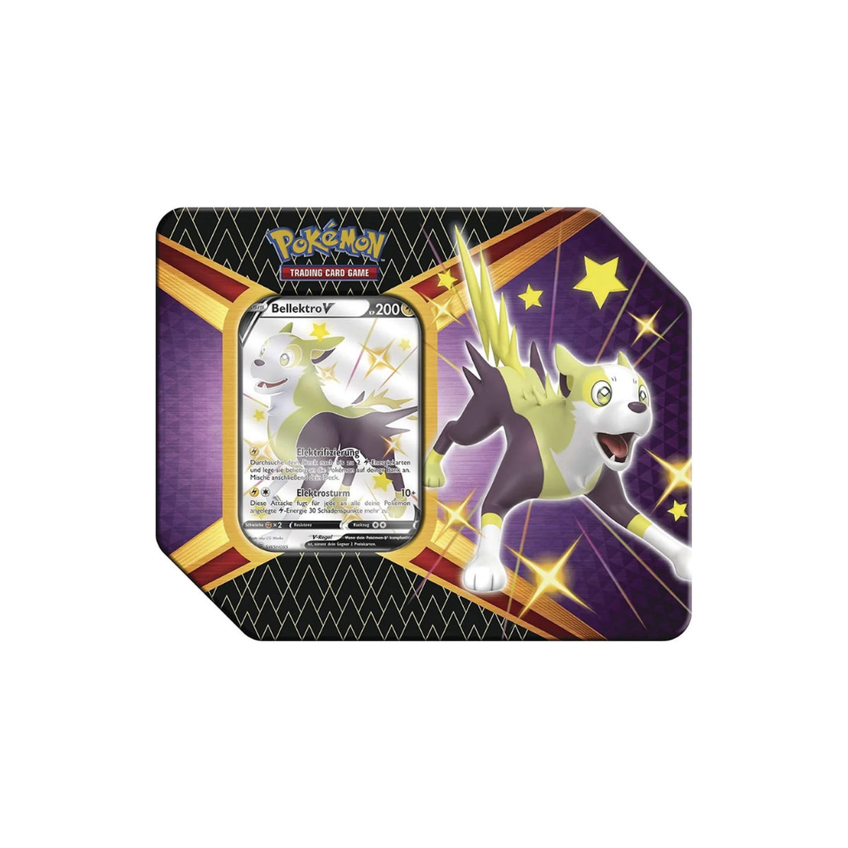 Pokémon Glänzendes Schicksal Bellektro-V Tin Vorderseite
