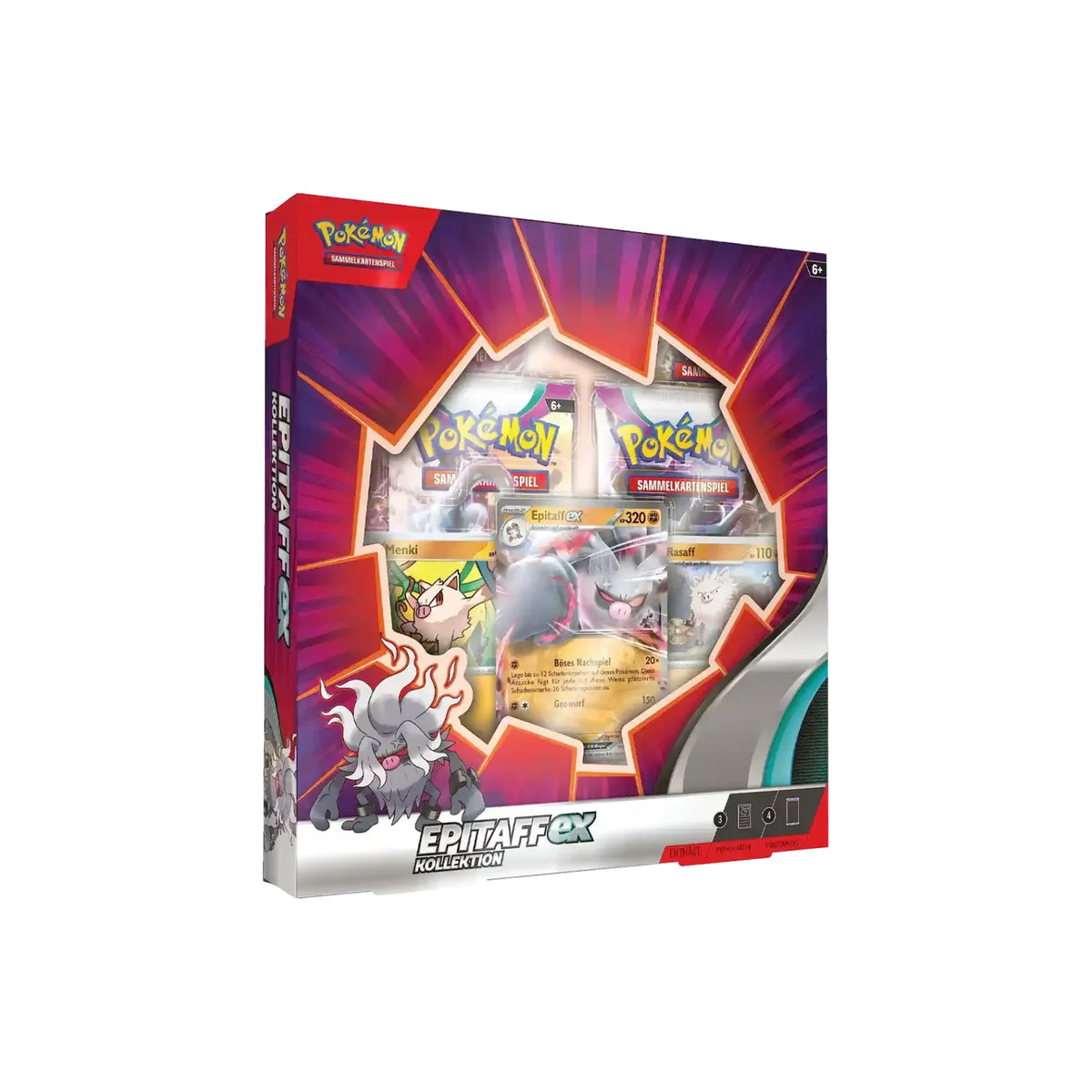 Pokémon Epitaff-ex Kollektion Deutsch, Box schräg von vorne