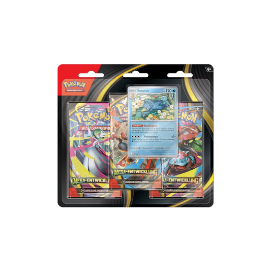 Pokémon Mega-Entwicklung 3-Pack-Blister Entoron Vorderseite