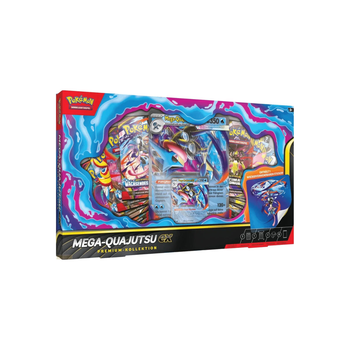 Pokémon Mega-Quajutsu-ex Premium-Kollektion, Box-Vorderseite