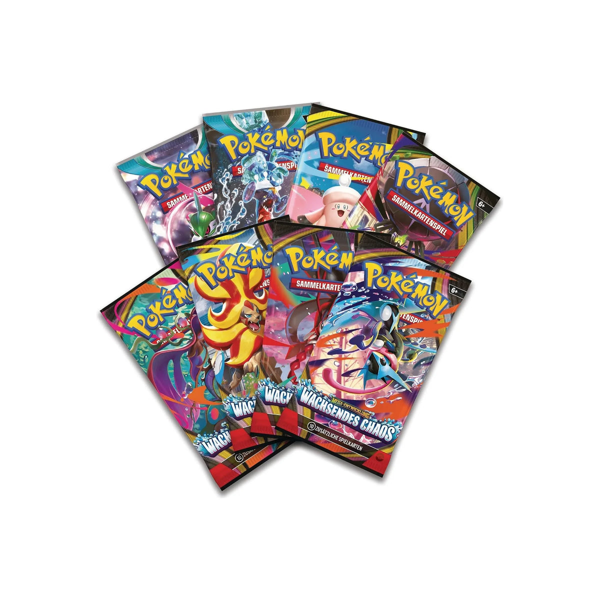 8 deutsche Booster der Mega-Quajutsu-ex Premium-Kollektion