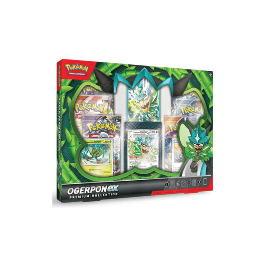 Pokémon Ogerpon-ex Premium-Kollektion, Box-Vorderseite