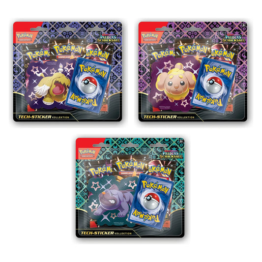 Paldeas Schicksale Tech Sticker Kollektion Gruff, Hefel und Mobtiff