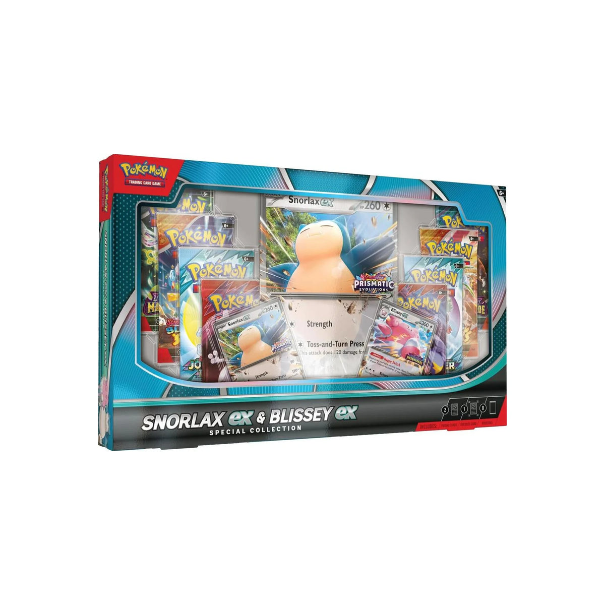 Pokémon Snorlax ex & Blissey ex Special Collection Box, Englisch