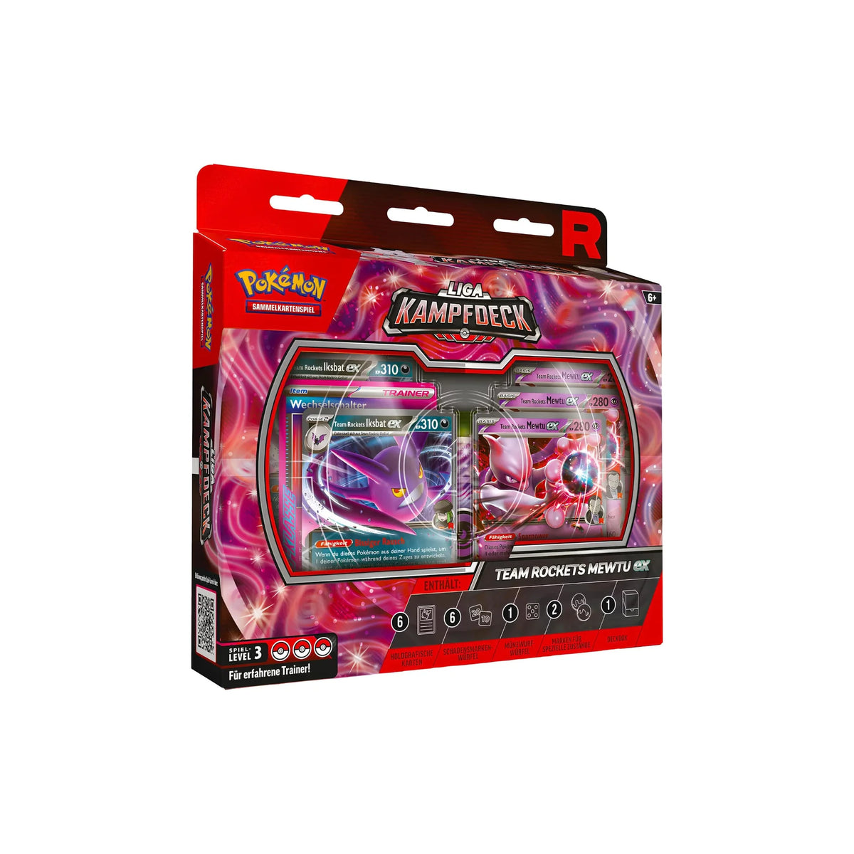 Pokémon Liga-Kampfdeck Team Rockets Mewtu-ex Verpackung