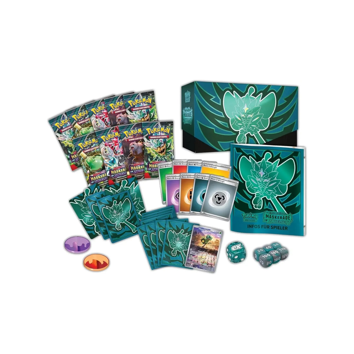Pokémon Nebel der Sagen Top Trainer Box – Seitenansicht