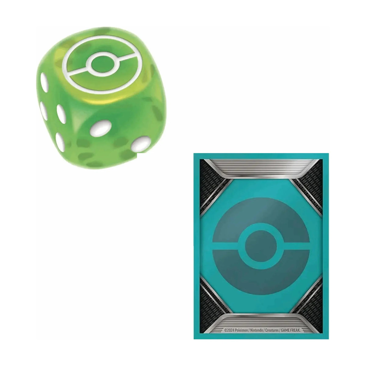 Pokémon Trainer-Toolkit 2024 Kartenhülle und Münzwurf-Würfel