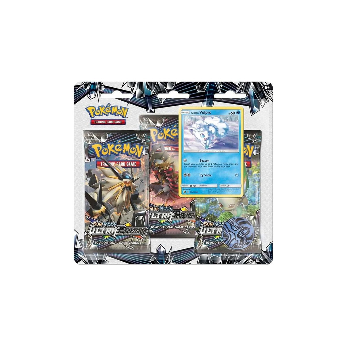 Pokémon Ultra Prism 3-Pack-Blister Englisch mit Promo Alola-Vulpix