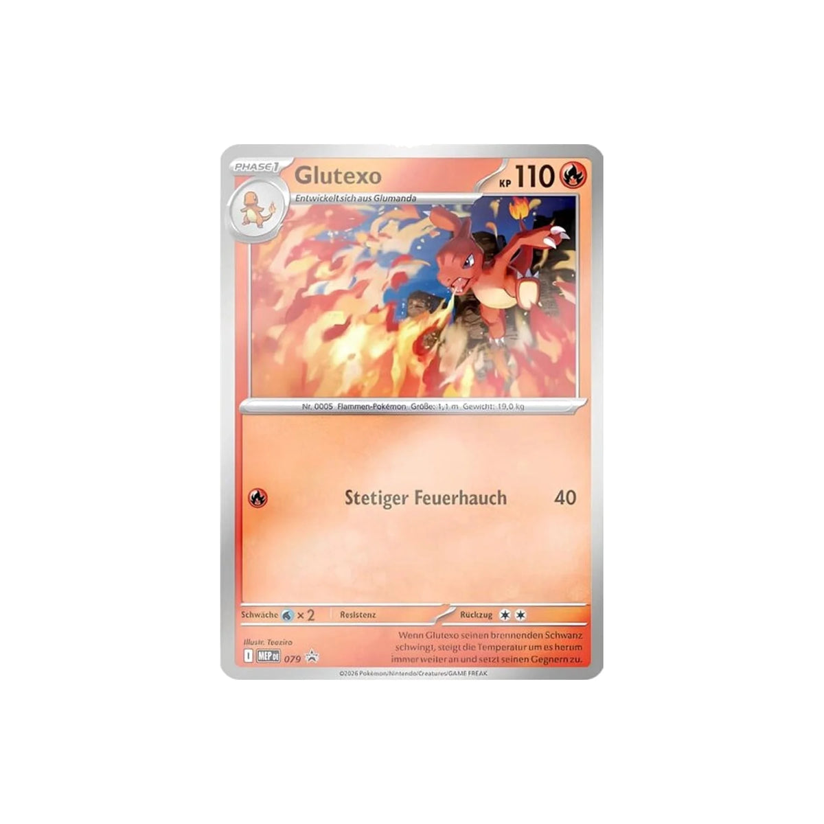 Holografische Promokarte Glutexo MEP 079 aus dem 3-Pack-Blister